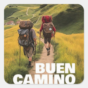Camino de Santiago Square Sticker