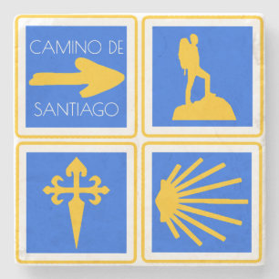 Camino de Santiago Stone Coaster
