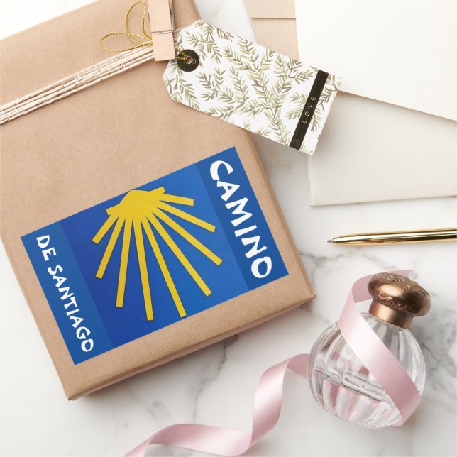 Camino de Santiago The way of st James 0002 Rectangular Sticker (Gifting)