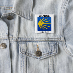 Camino de Santiago The way of st James 0011 15 Cm Square Badge