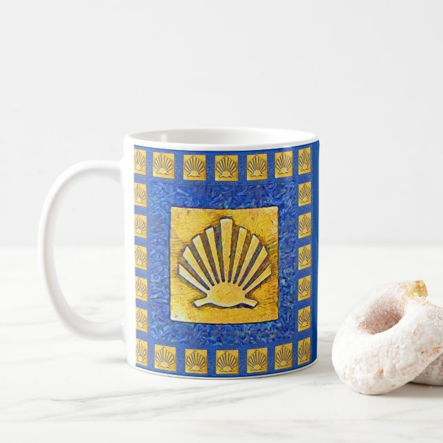 Camino de Santiago The way of st James 0029 Coffee Mug (With Donut)