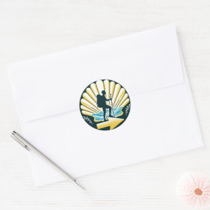 Camino de Santiago The way of st James 0055 Classic Round Sticker