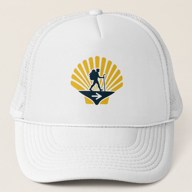 Camino de Santiago The way of st James 0149 Trucker Hat (Front)