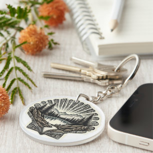 Camino de Santiago The way of st James 0170 Key Ring