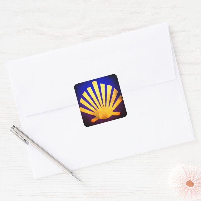 Camino de Santiago The way of st James 0248 Square Sticker (Envelope)