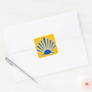 Camino de Santiago The way of st James 0255 Square Sticker