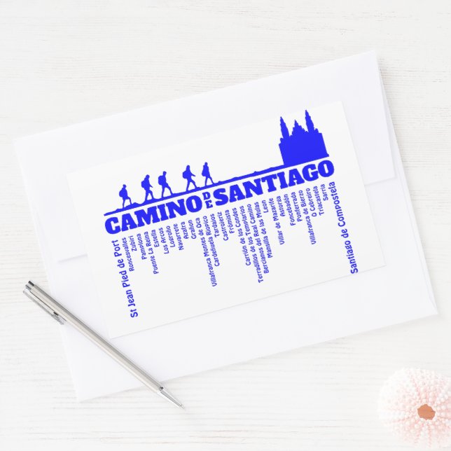 Camino de Santiago The way of st James 0322 Rectangular Sticker (Envelope)