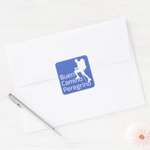 Camino de Santiago The way of st James 0328 Square Sticker