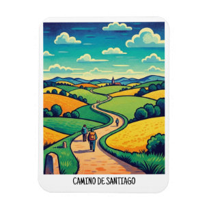Camino de Santiago Travel Magnet