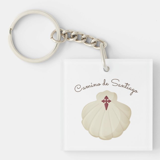 Camino de Santiago Walking Key Ring (Front)