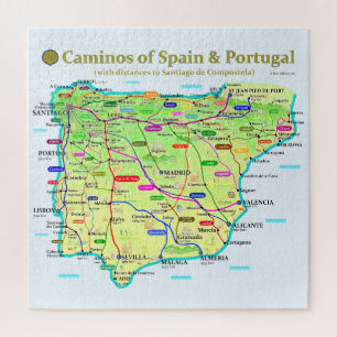 Camino Map Jigsaw Puzzle