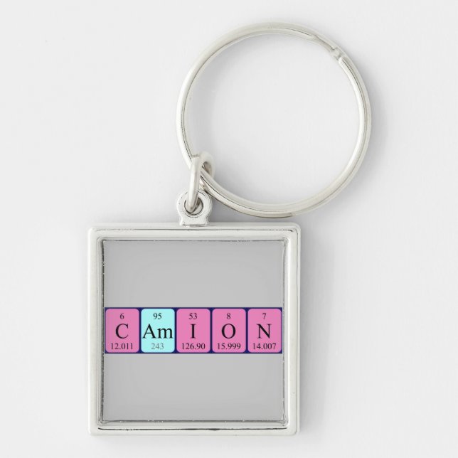 Camion periodic table keyring (Front)