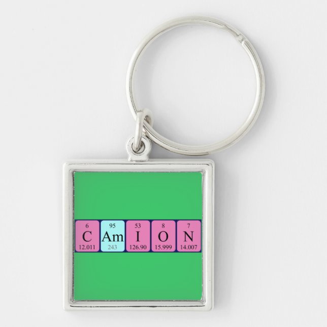 Camion periodic table keyring (Front)
