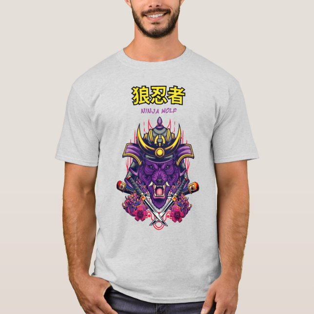 Camisa Ninja Wolf T-Shirt (Front)
