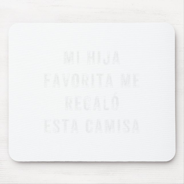 Camisa Para Papa E Hija Camisa Graciosa Para Papa  Mouse Mat (Front)