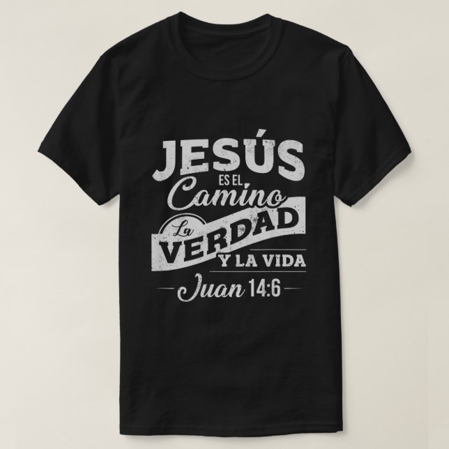 Camisas de Jesus con versiculos de la Biblia886 T-Shirt (Design Front)