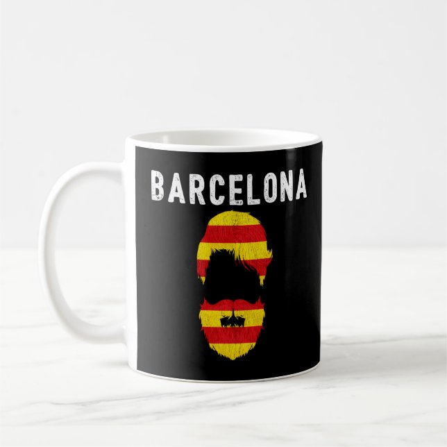 Camiseta Barcelona Flag Souvenir Tourist Catalonia Coffee Mug (Left)