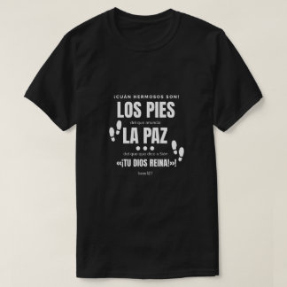 Camiseta con mensaje de luz, negra,bienaventurados T-Shirt