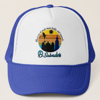 CAMISETA ESTAMPADA EL PAIS MAS BELLO EL SALVADOR TRUCKER HAT