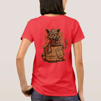 Camiseta Fem. Schrodinger's Zombie Cat - Back T-Shirt