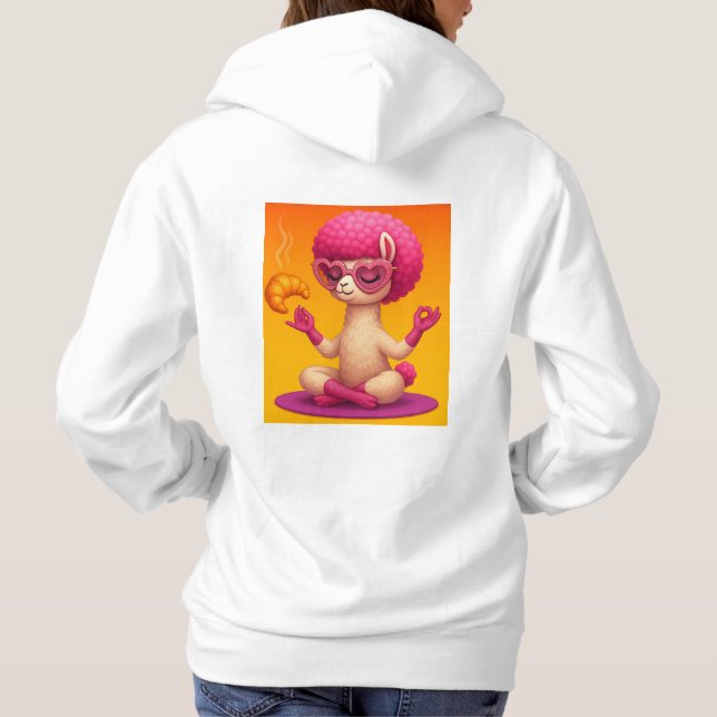 Camiseta Llama Zen Hoodie (Back)