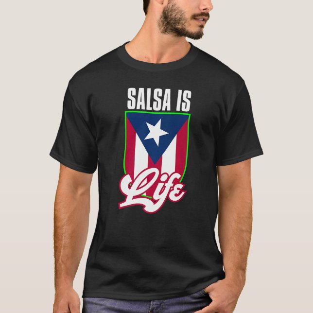 Camisetas De Salsa Mujer Salsa De Puerto Rico Bori T-Shirt (Front)
