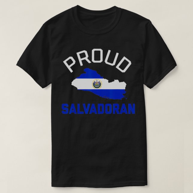 Camisetas Del El Salvador Para Mujeres Proud Salva T-Shirt (Design Front)