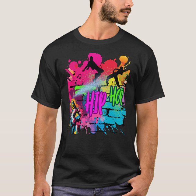  Camisetas Hip-Hop Street Art  T-Shirt (Front)