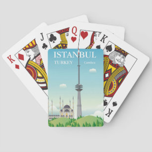 Camlica Tower   Istanbul, Turkey Playing Cards