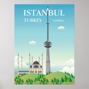 Camlica Tower   Istanbul, Turkey Poster