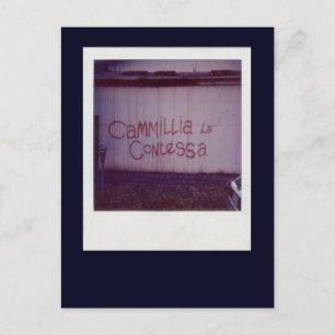 Cammillia la Contessa graffiti in Southbank Postcard