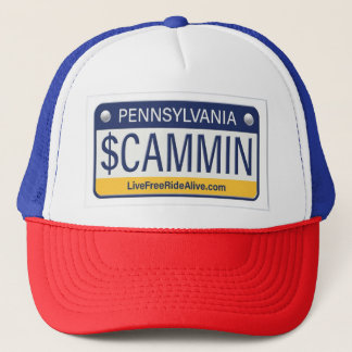 $cammin license plate tricker hat