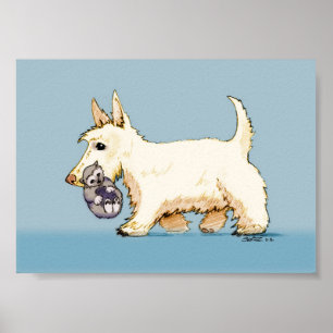 Cammy with Wolverine Cub - Coloured Poster