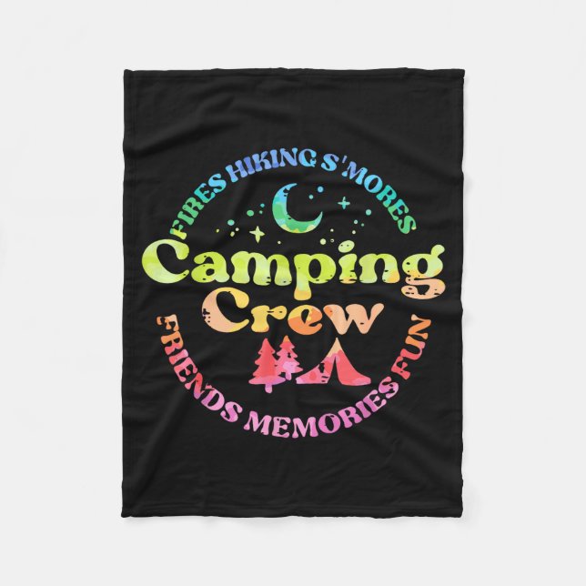 Camng Crew Family Friends Girls Kids Toddler Youth Fleece Blanket (Front)
