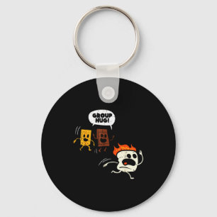 Camng Group Hug Smores Funny Marshmallow Men Women Key Ring