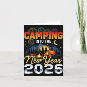 Camng Into The New Year 2026 Fireworks Outdoor Vib Card
