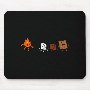 Camng Smores Running Fire Funny Group Hug Men Wome Mouse Mat
