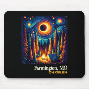 Camng Total Solar Eclipse Farmington Missouri Mouse Mat