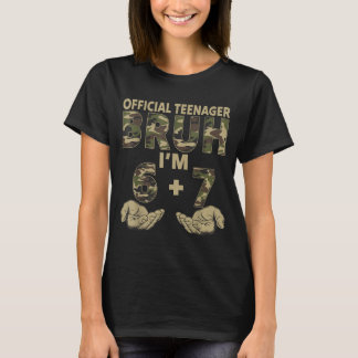 Camo 13th Birthday 13 Bday Turning 13 Birthday T-Shirt