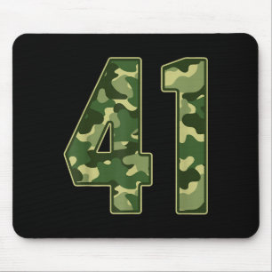 Camo #41 Jersey Number 41 Uniform Fan Favorite Pla Mouse Mat