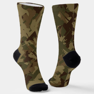 camo abstract socks