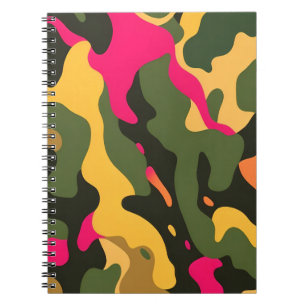 Camo Abstract Spiral Notebook