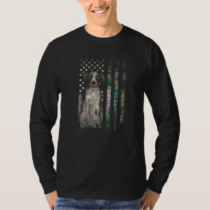 Camo American Flag German Shorthaired Pointer 4th  T-Shirt