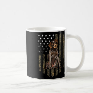 Camo American Flag German Wirehaired Pointer 4th O Coffee Mug