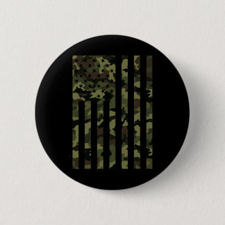 Camo American Flag Usa Camouflage Men Boys Women G 6 Cm Round Badge