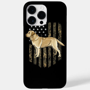 Camo American Flag Yellow Labrador Retriever  Case-Mate iPhone 14 Pro Max Case
