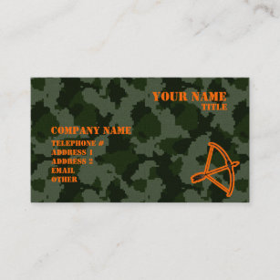 Camo Archery Business Card