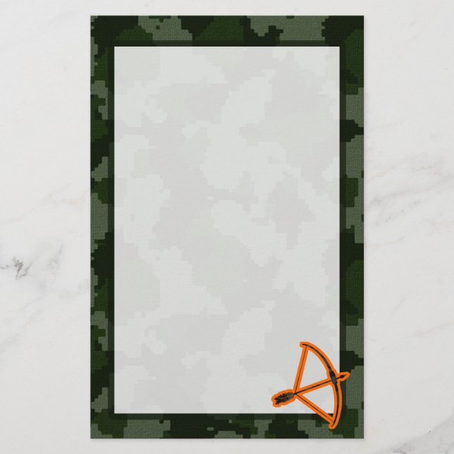 Camo Archery Stationery (Front)