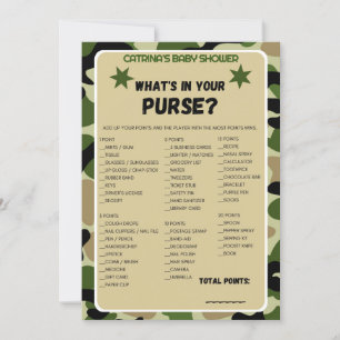 Camo Baby Shower - Editable Name, 5x7 Invitation