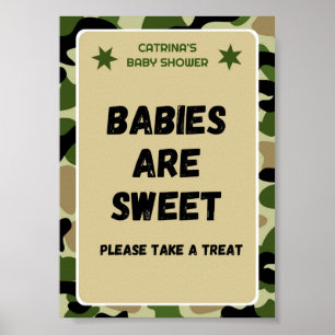 Camo Baby Shower Sign